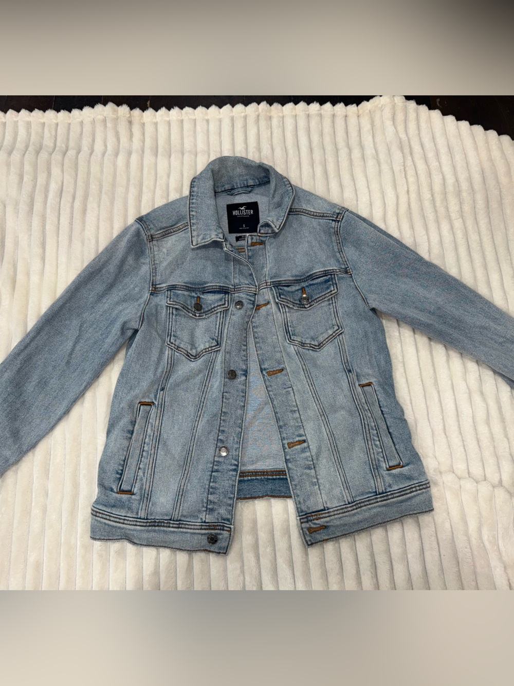 torrid Light Blue Denim Jacket with Button Front